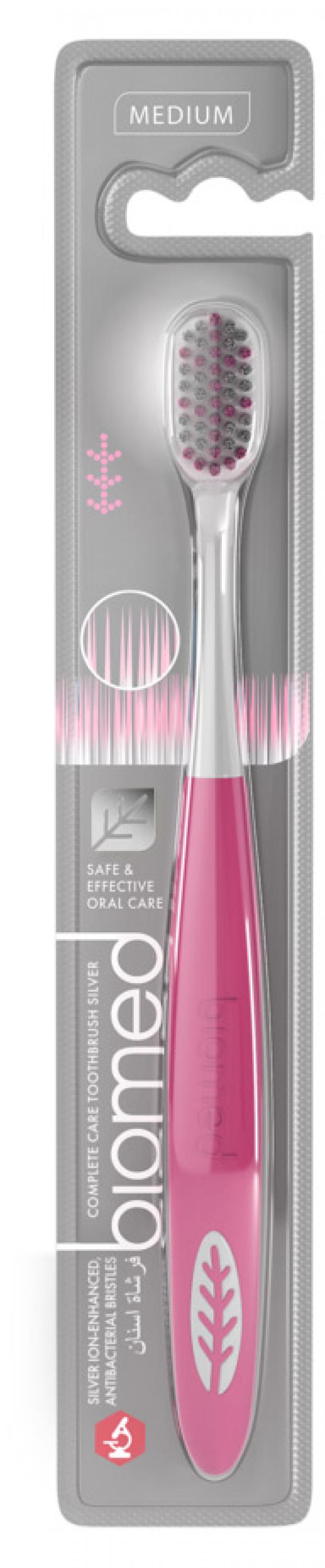 

Зубная щетка Biomed Silver средняя жесткость, 1 шт