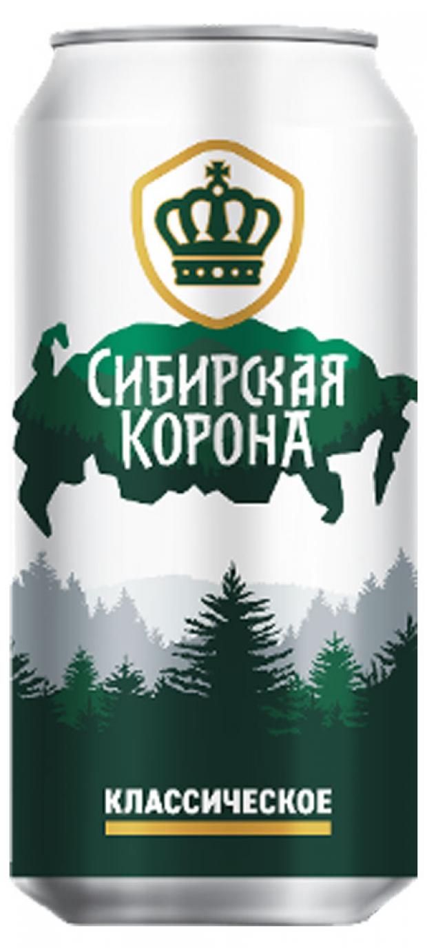 

Пиво Сибирская Корона Классическое светлое фильтрованное 5,3%, 1 л