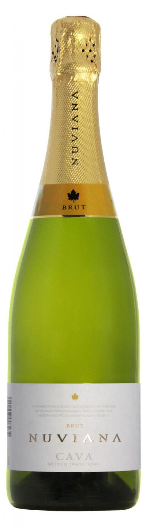 Игристое вино Nuviana Brut Cava DO белое брют Испания, 0,75 л игристое вино torres vina esmeralda белое брют в подарочной упаковке испания 0 75 л