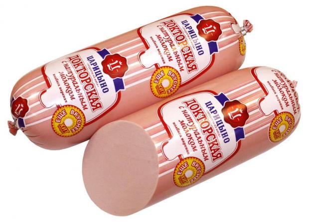 Колбаса Царицыно Докторская с натуральным молоком вареная, 1 упаковка ~ 1 кг