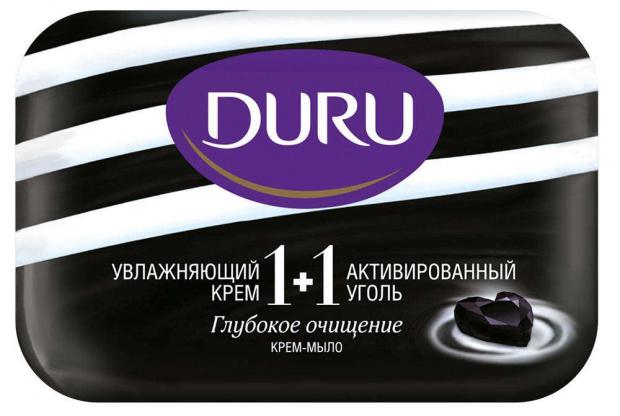 

Крем-мыло туалетное Duru 1+1 Активированный уголь, 80 г