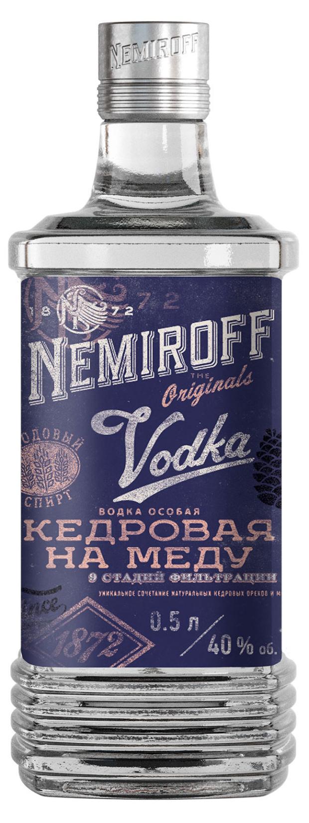 Водка Nemiroff Особая Кедровая на меду Россия, 0,5 л