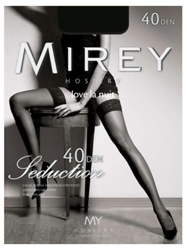 Чулки MIREY Seduction 40 nero, размер 3/4