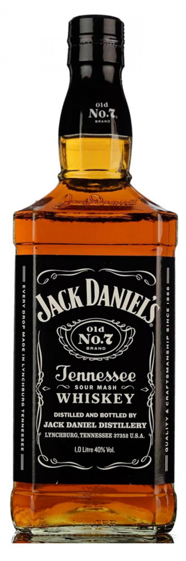 Виски Jack Daniels 7 Tennessee 4 года США, 1 л