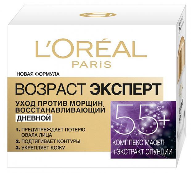 Крем для лица дневной LOreal Paris Возраст Эксперт 55+, 50 мл