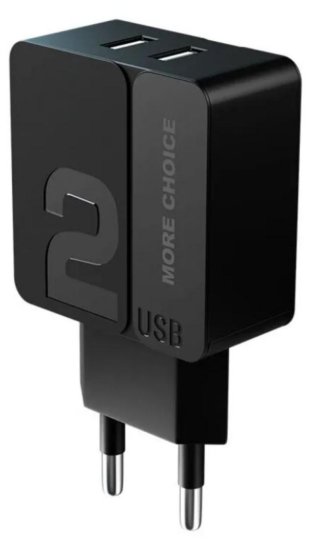 

Устройство зарядное сетевое NC46 2USB 2.4A черное