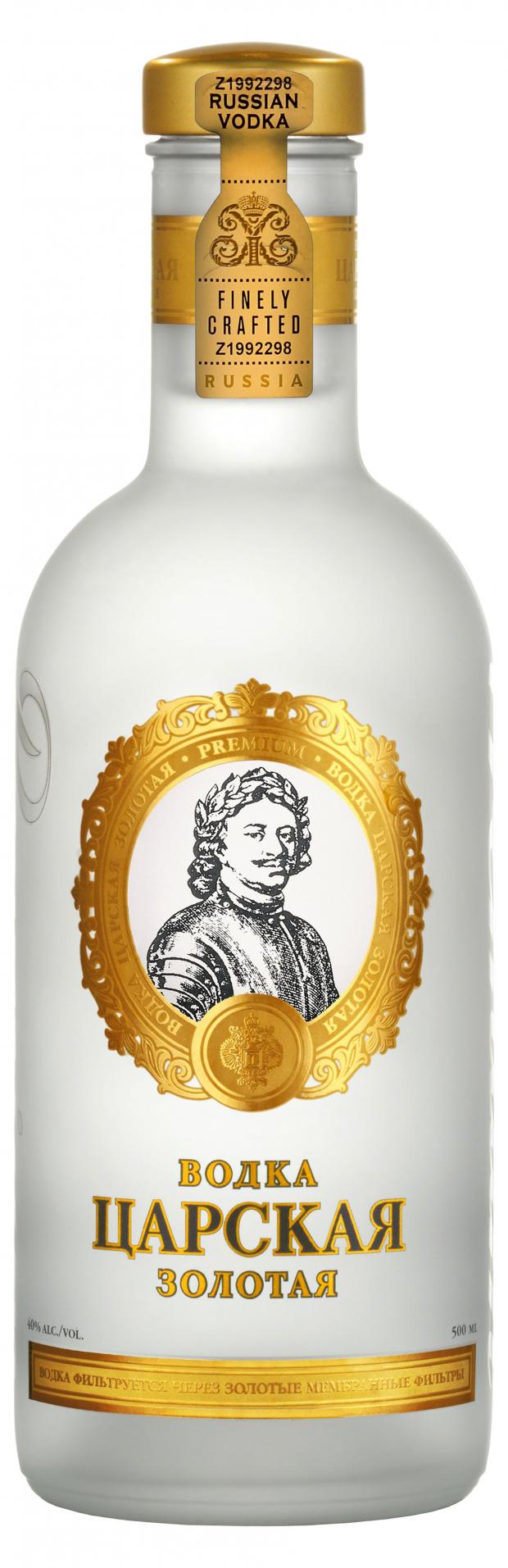 Водка Царская Золотая Россия 05 л 519₽