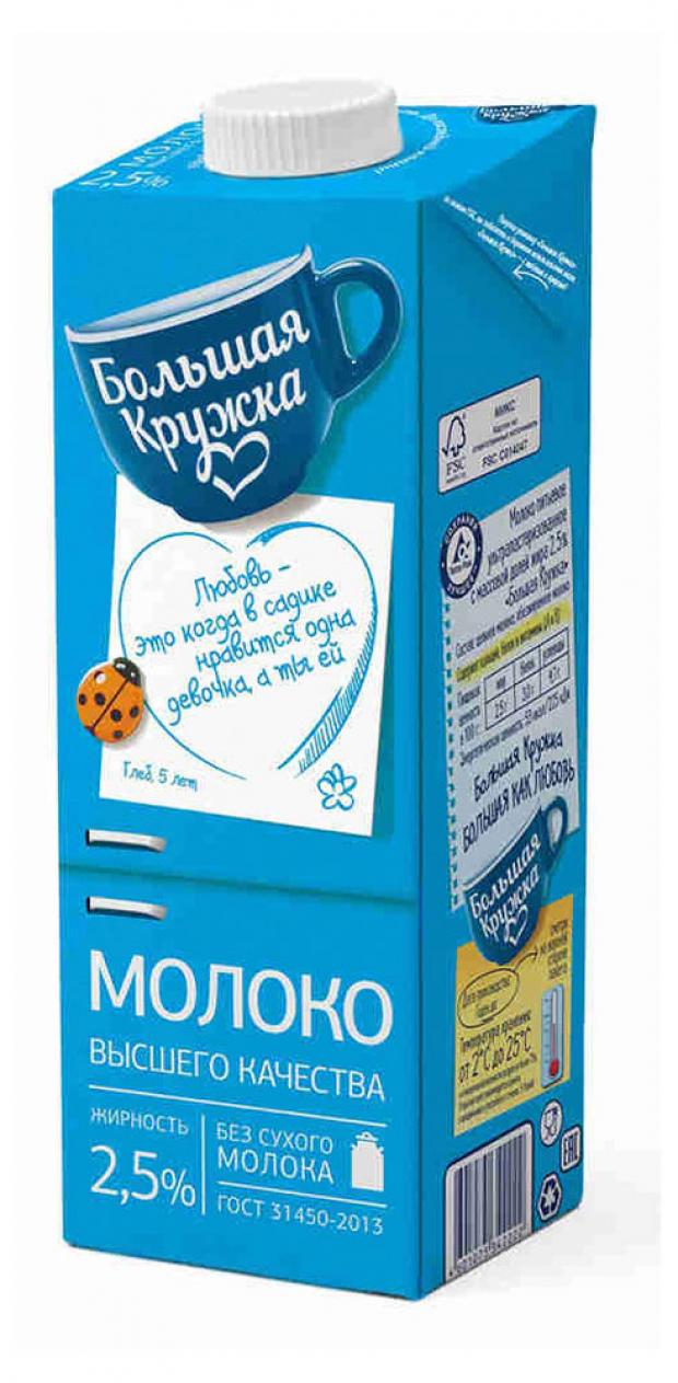 

Молоко ультрапастеризованное «Большая кружка» 2,5%, 980 г