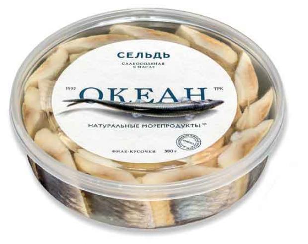 

Сельдь слабосоленая «Океан ТРК» филе-кусочки в масле, 380 г