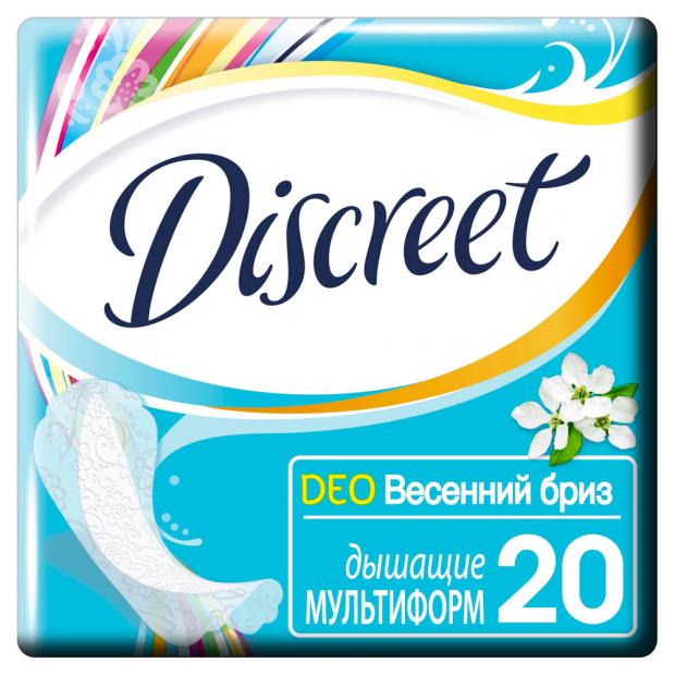 

Прокладки ежедневные Discreet Deo Spring Breeze Multiform, 20 шт