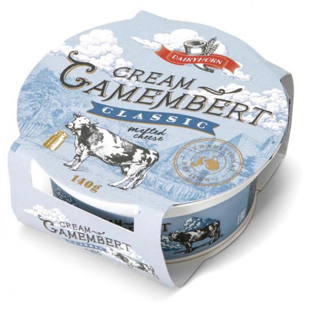 Сыр плавленый Dairyhorn Крем Камамбер классический 60% БЗМЖ, 140 г