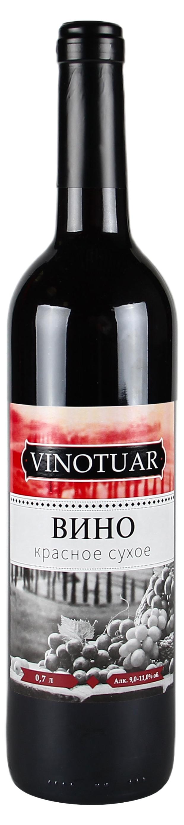 Вино Vinotuar сухое красное Россия, 0,7 л