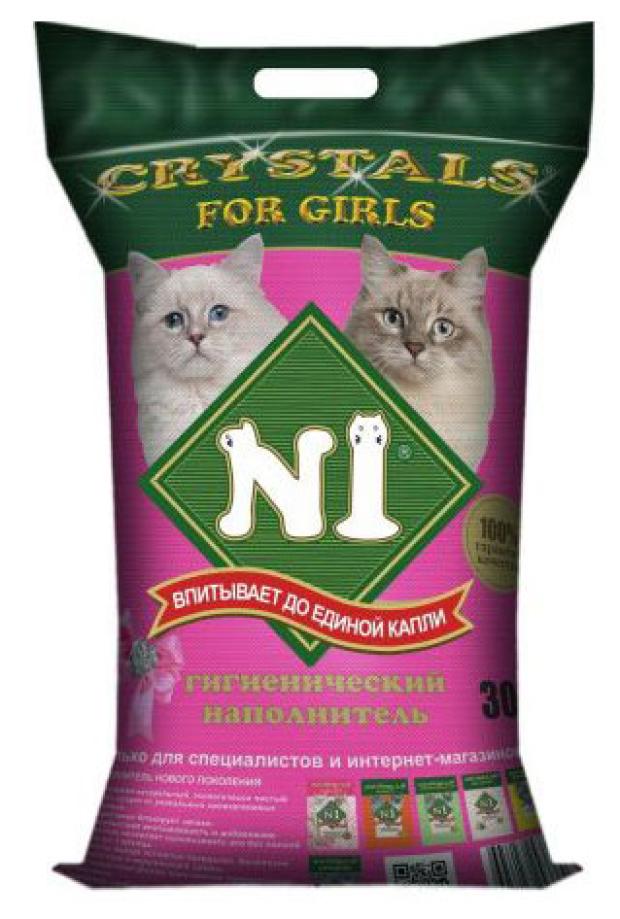 

Наполнитель для кошачьего туалета 1 Crystal For Girls, 30 л