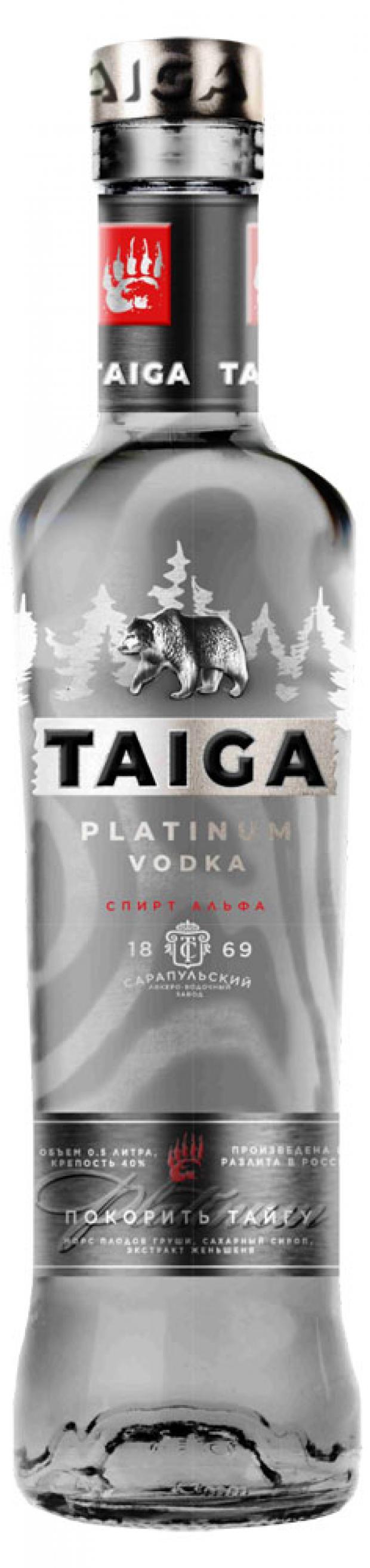 Водка Taiga Платинум Россия, 0,5 л