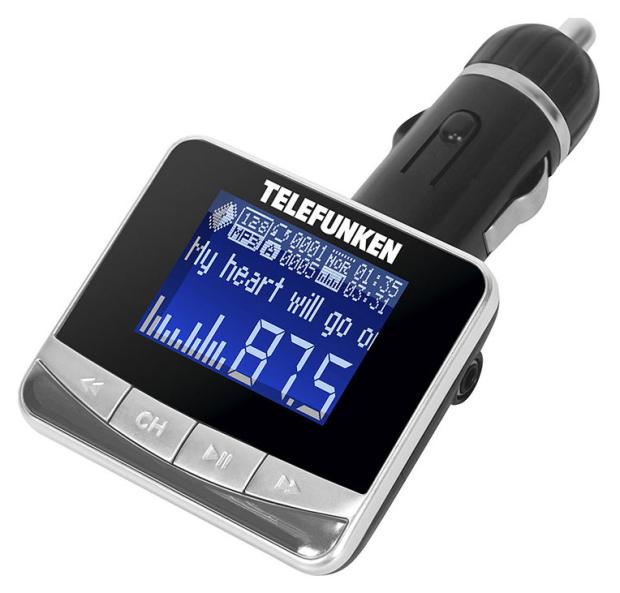 FM трансмиттер Telefunken TF-FMT12 пульт для телевизора telefunken tf led55s19t2su