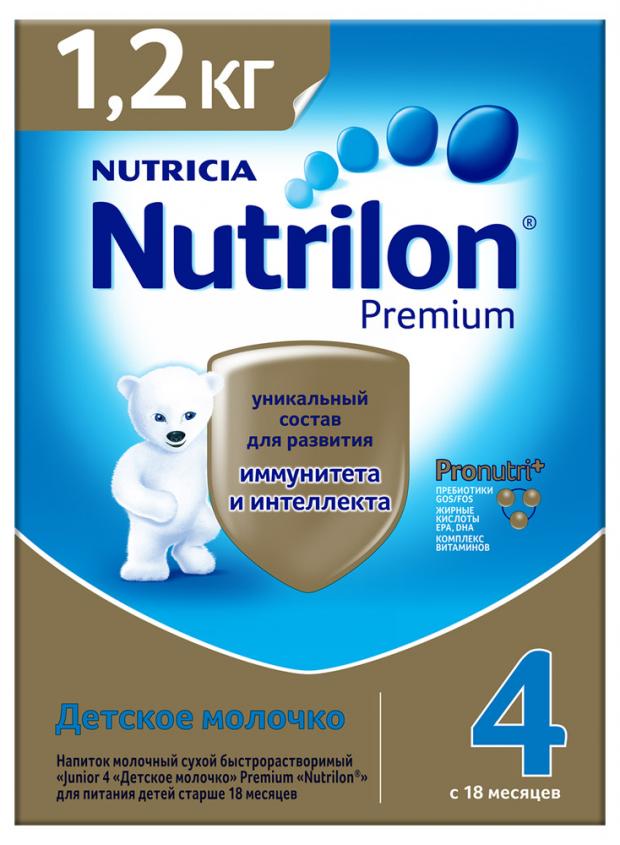 

Смесь сухая молочная Nutrilon Premium Junior 4 от 18 мес., 1.2 кг