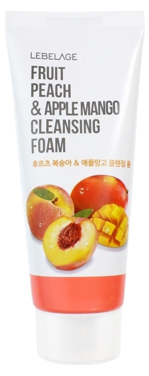 

Пенка для умывания Lebelage Fruit смягчающая с экстрактами персика и манго, 100 мл