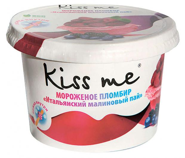 

Мороженое Kiss Me пломбир Итальянский малиновый пай, 125 г