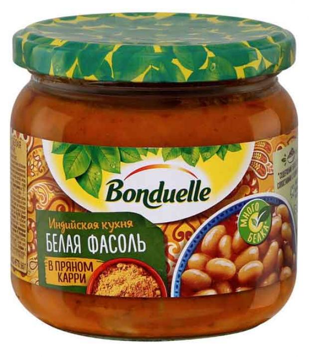 

Фасоль белая Bonduelle в пряном карри, 350 мл