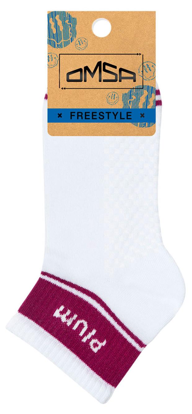 

Носки женские Omsa Freestyle 619 Bianco-viola, р 35-38