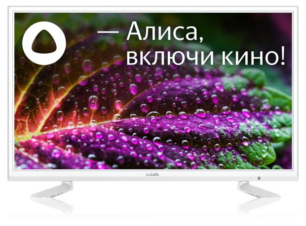 Телевизор BBK 43LEX-7288/FTS2C Smart Яндекс Wi-Fi белый, 43 фонарь для подсветки для фонарей φ e43dm1000 bbk 43lem 5043 fts2c 43lem 1043 fts2c 43lex 5058 ft2c