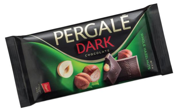 

Шоколад Pergale темный с цельным фундуком, 100 г