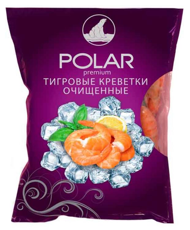 Креветки очищенные POLAR Premium Тигровые с хвостом 31/40, 500г