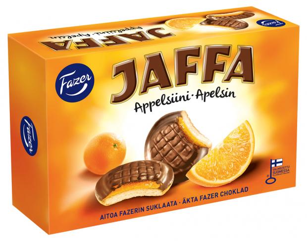 

Печенье бисквитное Fazer JAFFA с апельсиновым мармеладом в шоколаде, 300 г