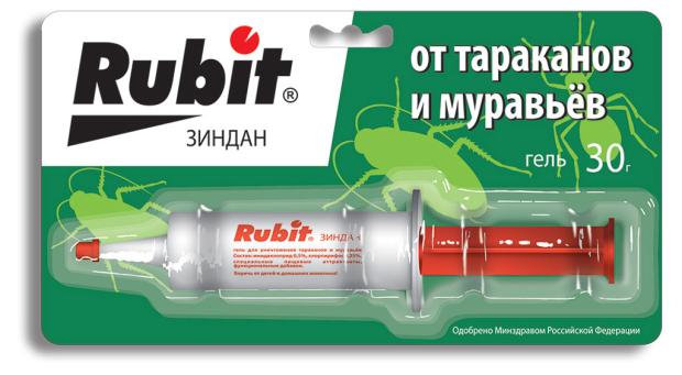 

Гель Рубит Зиндан от муравьев и тараканов, 30 г