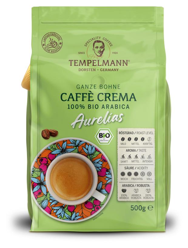 

Кофе зерновой Tempelmann Aurelias Caffe Crema, 500 г