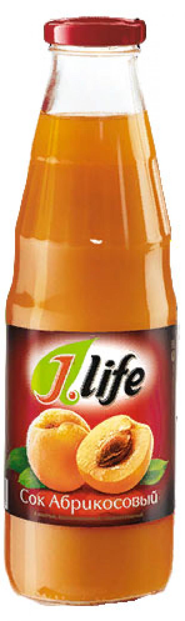 Сок J.Life Абрикосовый с мякотью, 1 л