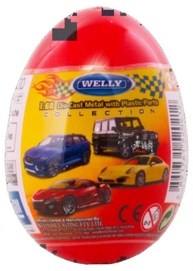 

Яйцо-сюрприз Welly Модель машины масштаб 1:60