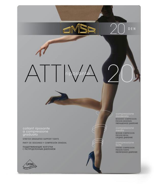 Колготки женские OMSA ATTIVA 20 CARAMELLO 4