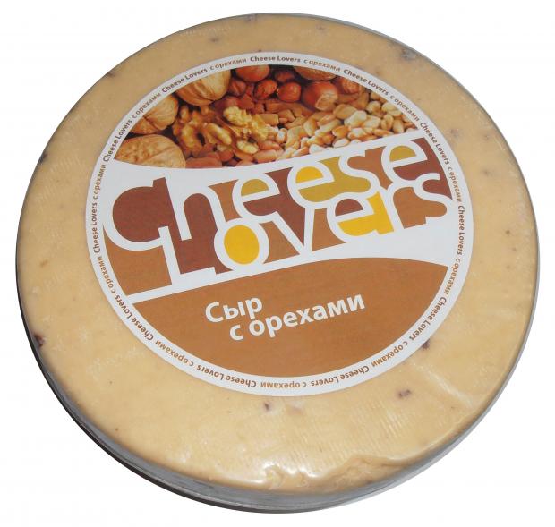 

Сыр полутвердый Cheese Lovers с грецким орехом 50% БЗМЖ, вес
