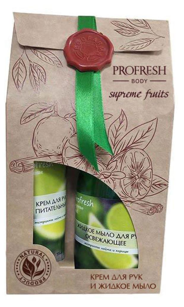 

Подарочный набор Profresh Body крем для рук и жидкое мыло, 325 мл