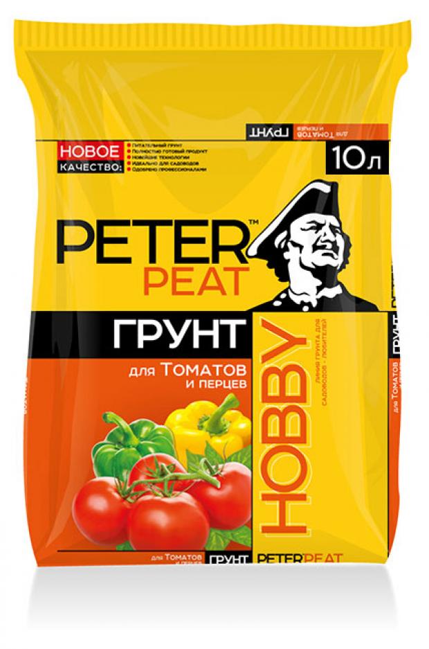 

Грунт для томатов и перцев Peter Peat торфяной, 10 л