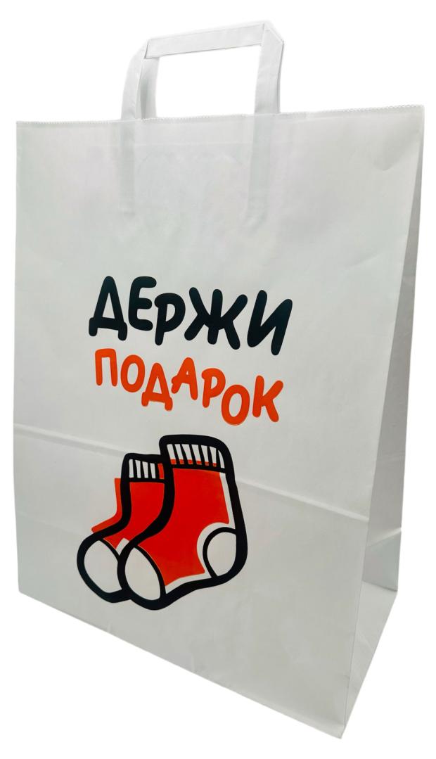 

Пакет крафтовый с ручками, 32х43,5х17 см