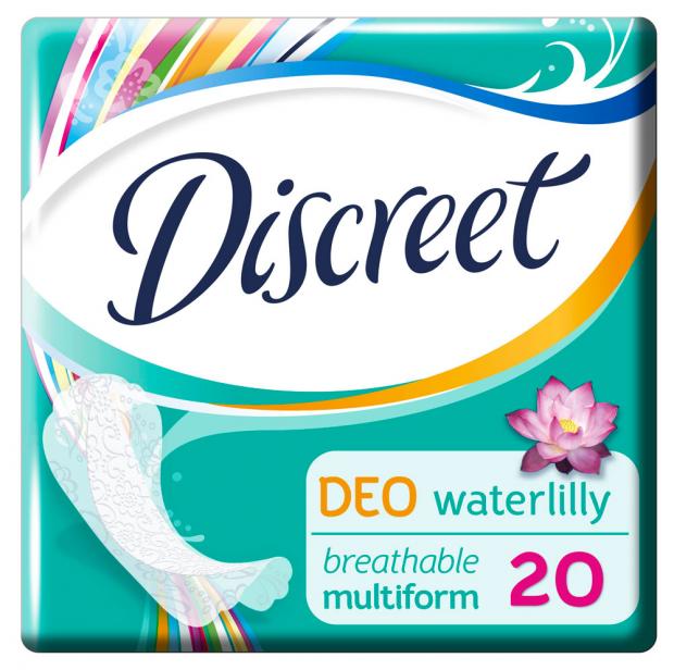 

Прокладки ежедневные Discreet Deo Water Lily Multiform, 20 шт