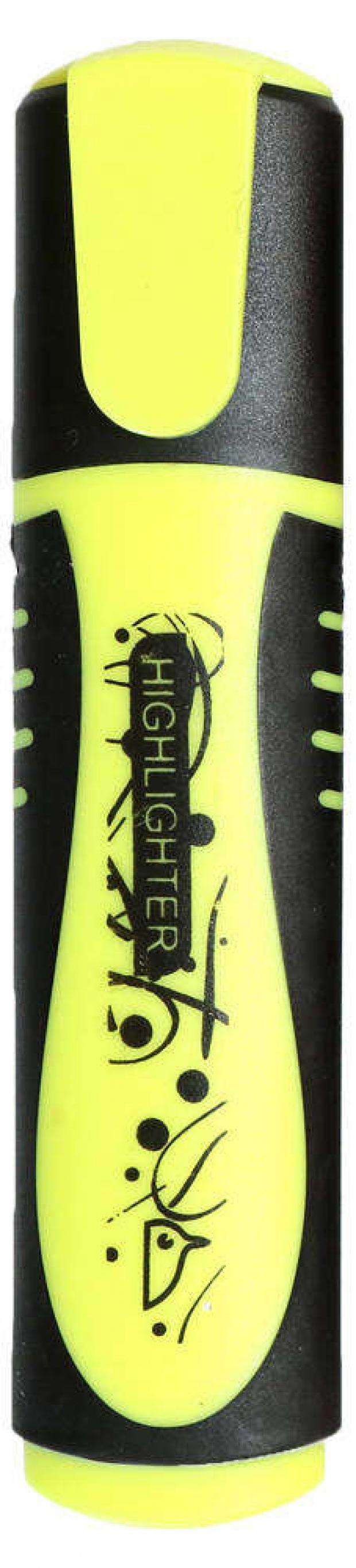 Текстовыделитель АШАН Красная птица Highlighter желтый