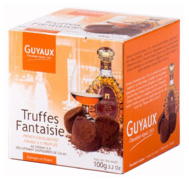 

Трюфели шоколадные Guyaux Фантазия с коньяком, 100 г