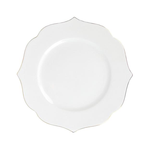 

Тарелка Nouvelle Home золотой кант, d 16 см