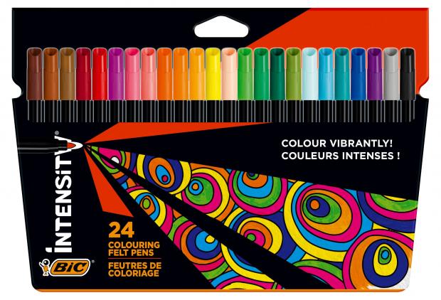 

Фломастеры цветные BIC Intensity, 24 шт