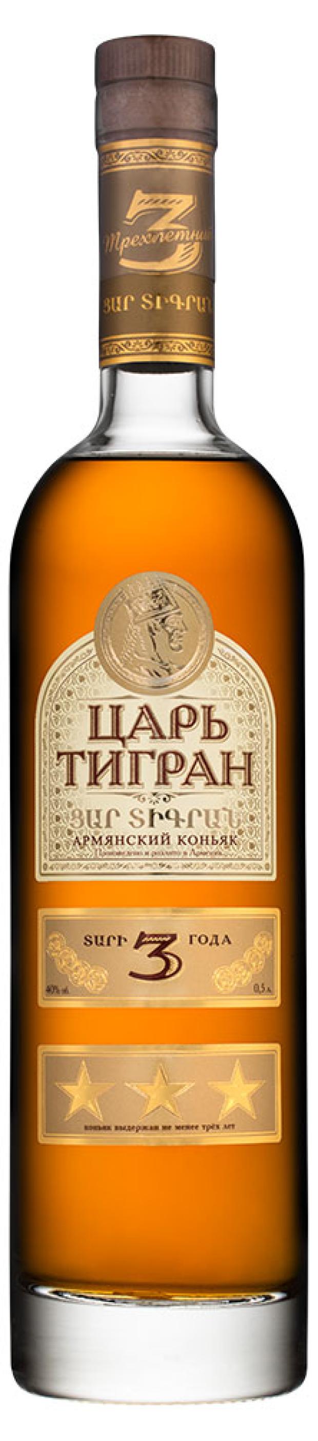 

Коньяк Царь Тигран 3 звезды Армения, 0,5 л