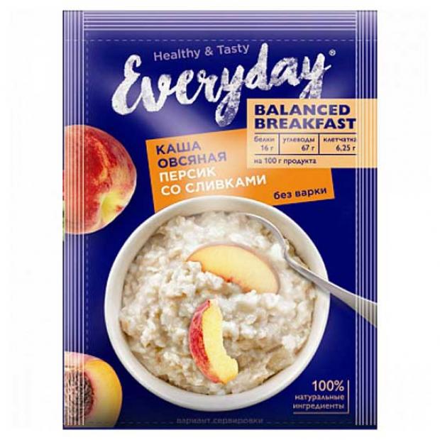 фото Каша овсяная everyday balanced breakfast персик со сливками, 40 г