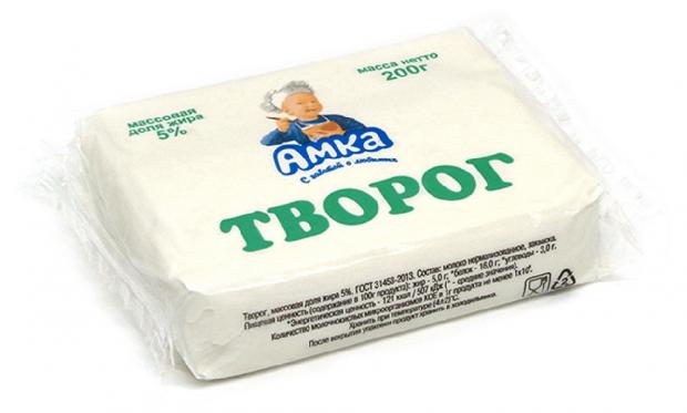 Творог Амка 5% БЗМЖ, 200 г