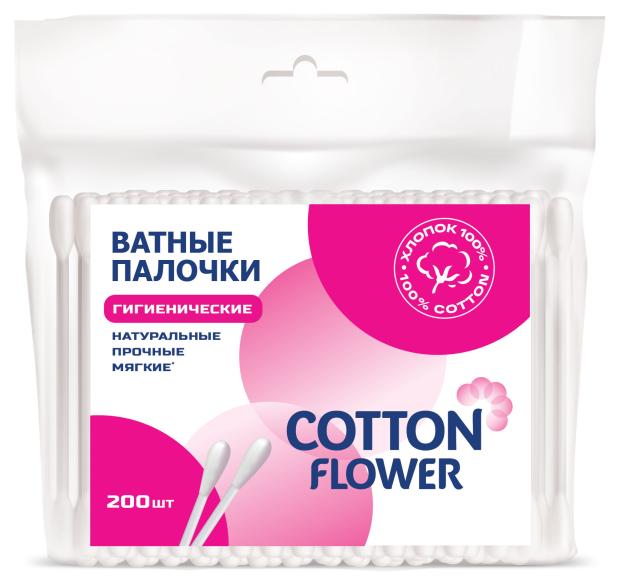 Ватные палочки COTTON FLOWER, 200 шт