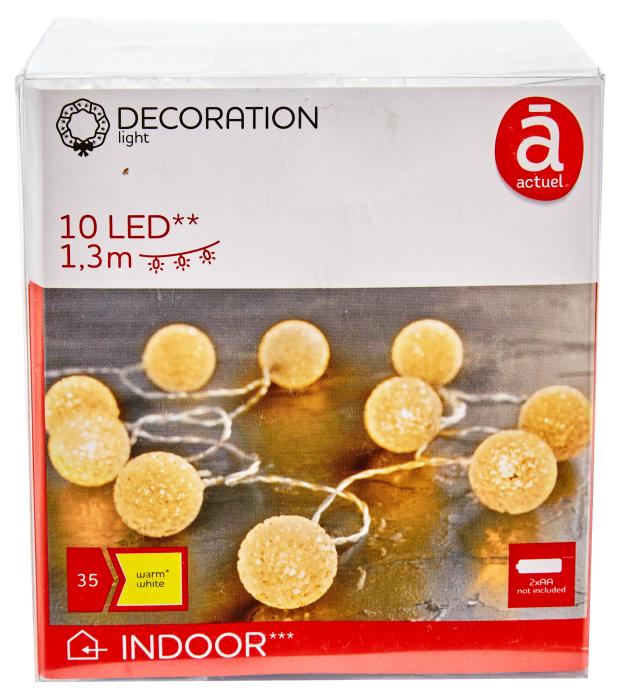 

Электрогирлянда Actuel на батарейках 10 LED, 1,3 м