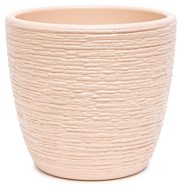 

Кашпо керамическое Флер бежевый, 6 см