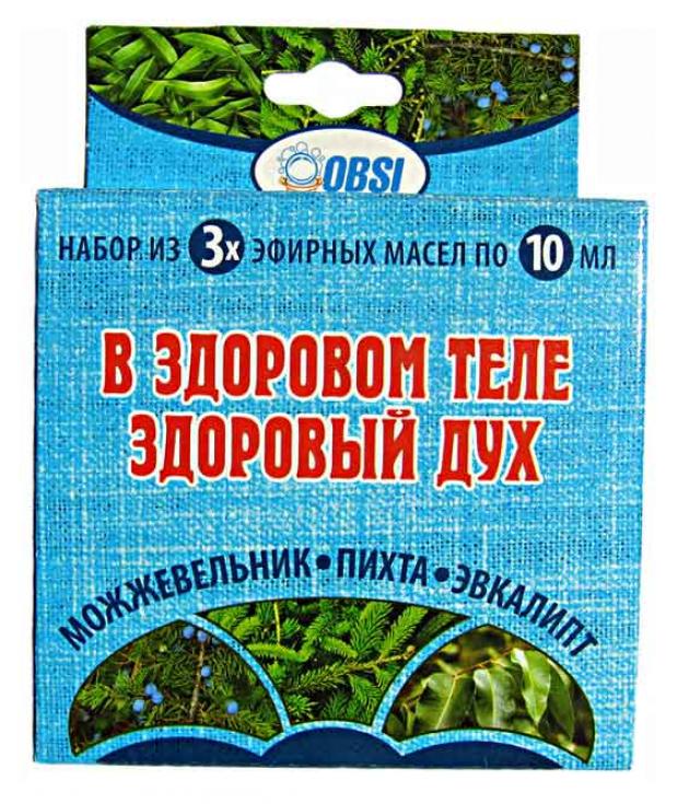 Набор масел OBSI В здоровом теле здоровый дух 10 мл, 3 шт пирогов и оздоровительное дыхание