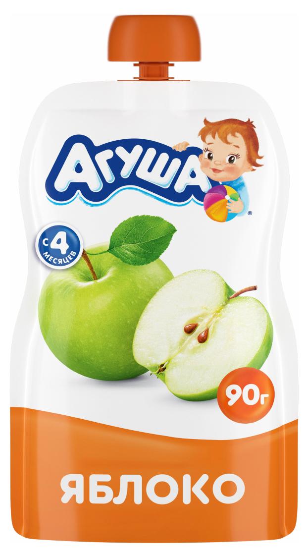Пюре Агуша яблоко с 4 мес., 90 г